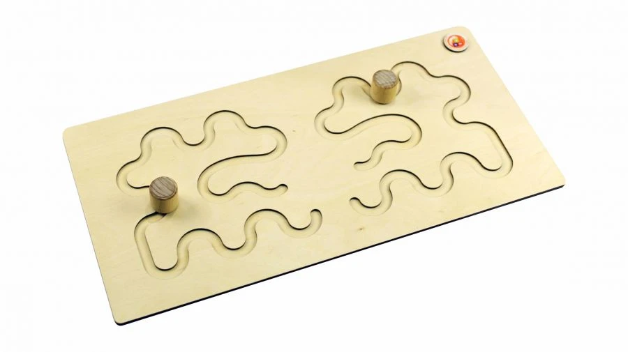 Educational Hemisphere Board Labyrinth with Stylus