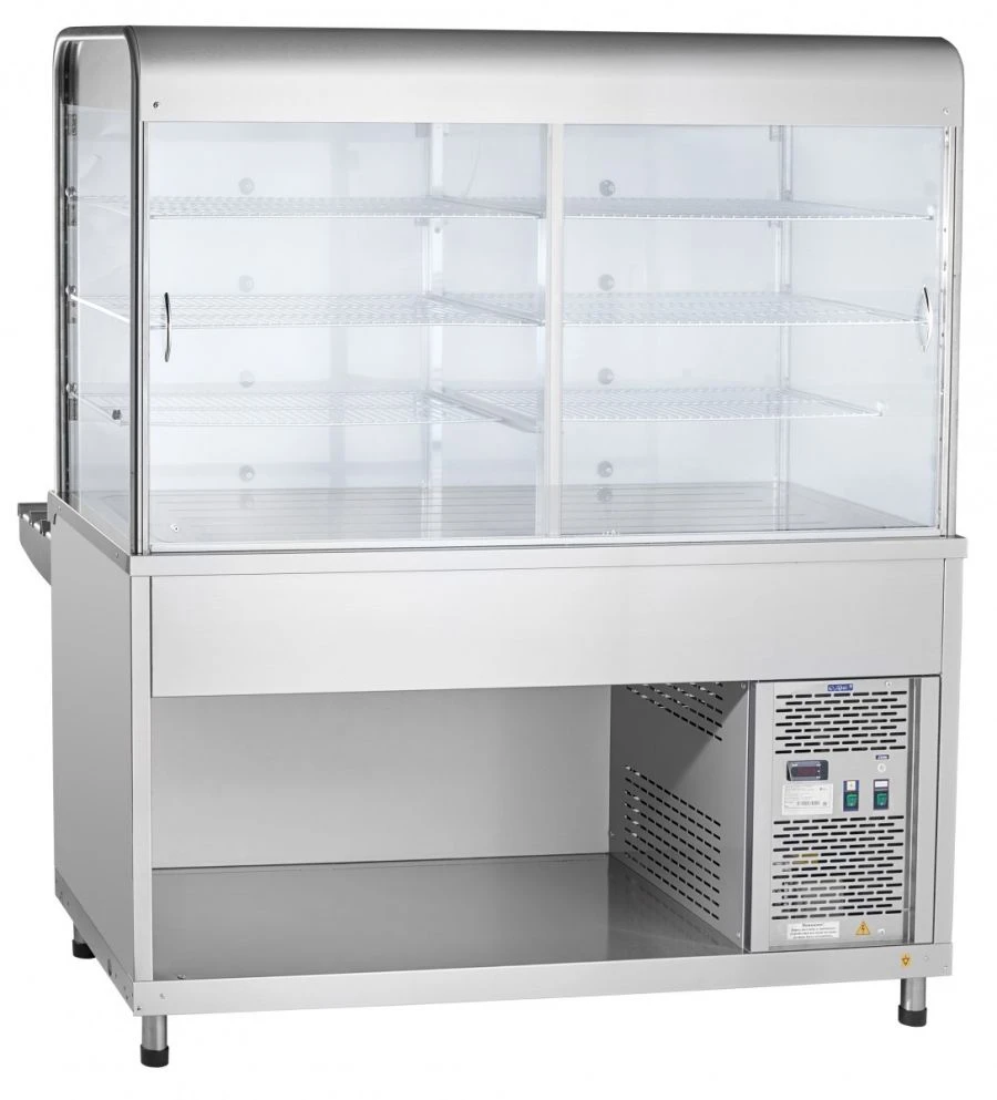 High-Temperature Refrigerated Display Counter with Neutral Cabinet PVV(N)-70KM-C-01-NS (Cashier)