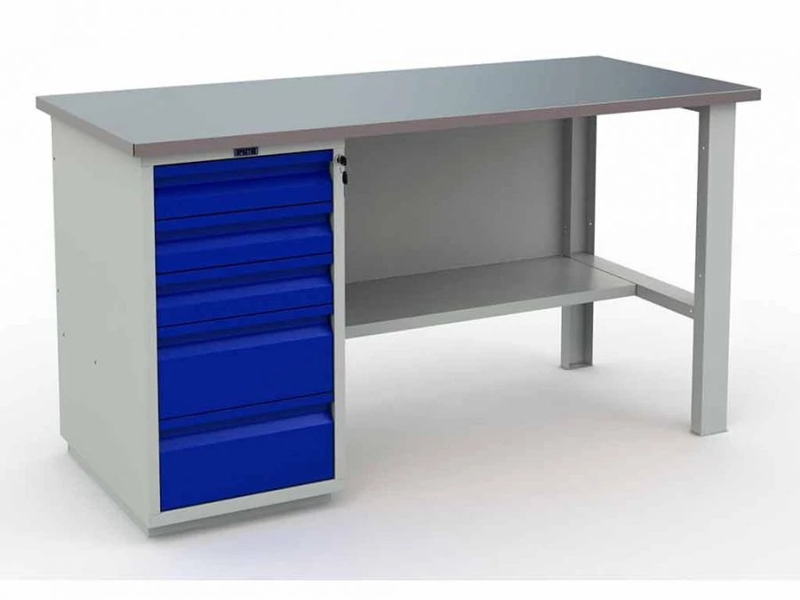 طاولة عمل معدنية Profi (رقم 601) WT160.WD5/F1.000