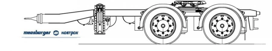 ZS-224 Two-Axle Trailer with Support Saddle