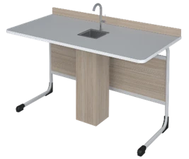 Two-Seat Chemical Student Desk with Plumbing AGAT 01.09.01