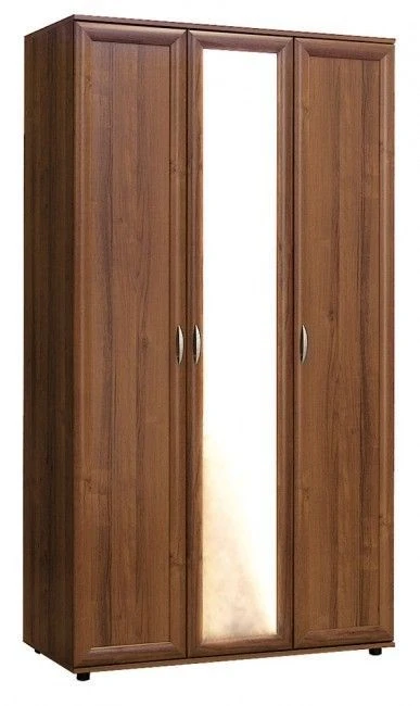 Wooden Bedroom Wardrobe with Shelves and Hanging Space