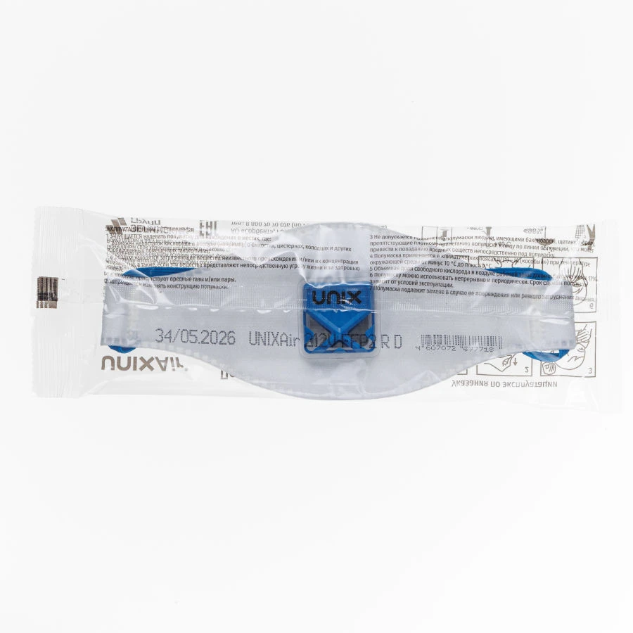 قناع نصف وجه فلتر UNIXAir 212 V FFP2 R D مع صمام الزفير