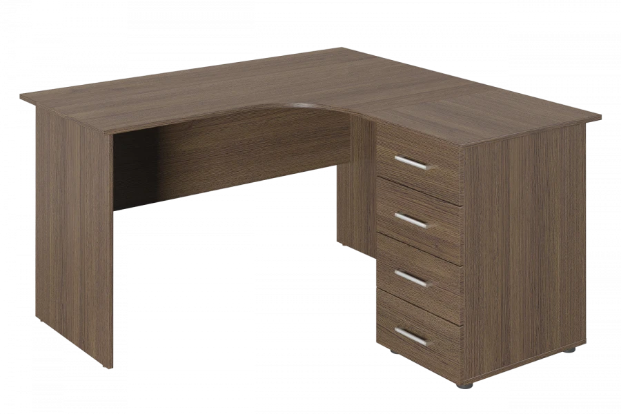 Corner Work Desk with PVC Edge Banding