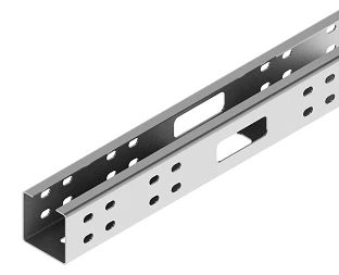 قناة ضوء معززة KUS 000x00، بأبعاد 50x50x3000 مم إلى 150x50x3000 مم