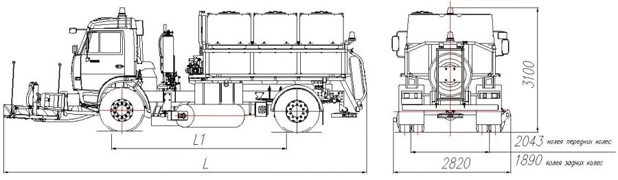 Road Maintenance Machine with Summer Equipment MK-4532-04