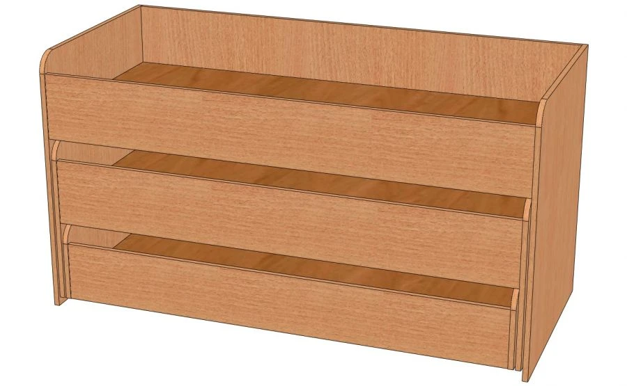 Three-Tier Folding Bed for Kindergarten - Model KT-2