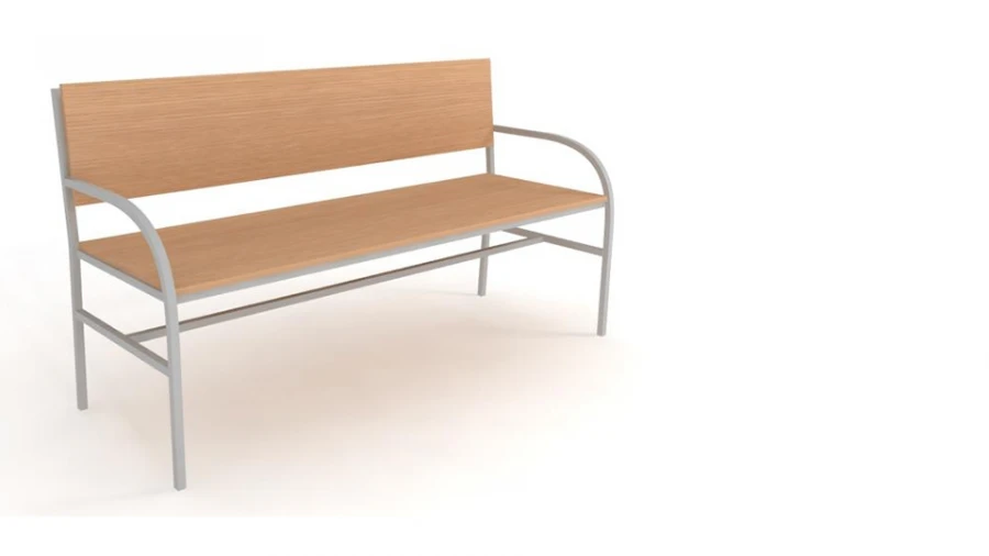 Soft Bench with Backrest BMS2 - Customizable Design