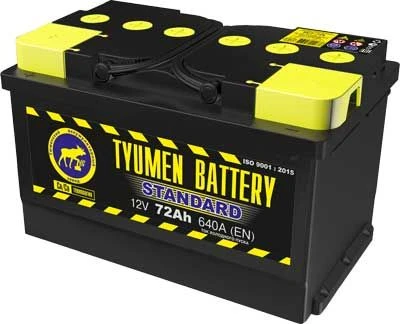 Lead Acid Starter Battery TYUMEN BATTERY 6ST-72LR STANDARD