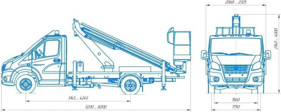 معدات النقل الهيدروليكية المزودة بمنصات رفع R180T و VA180T من فيلمش-س نوع AM193