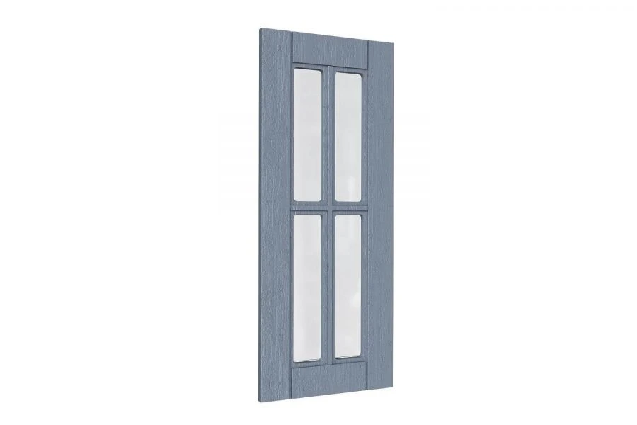 Mokka LD.274760.000 Kitchen Cabinet End Panel with Glass, 722mm, Anthracite Oak