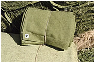 Heavy-Duty Canvas Tarpaulin Cover with Eyelets