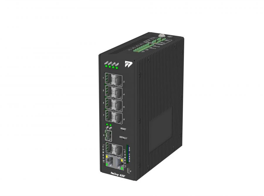 المفاتيح المُدارة الصناعية L2+ لشبكات البيانات - إنزر-2308GE-F