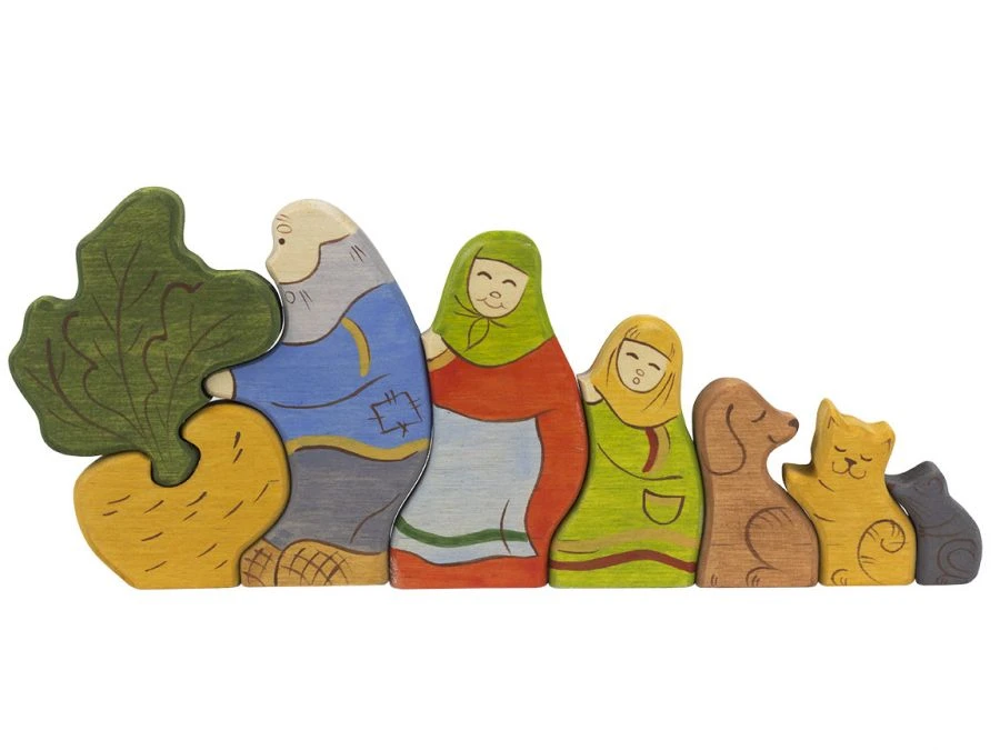 بازل خشبي مغناطيسي "اللفت" مع كتاب قصص 10014