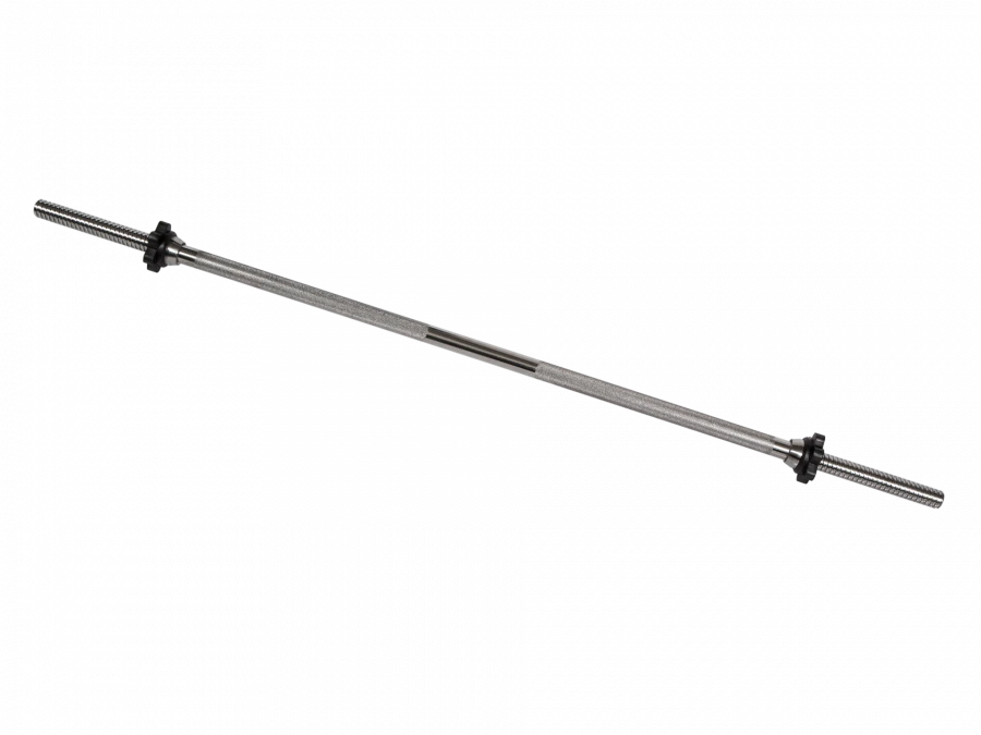 Chrome Barbell for Weightlifting, 1250mm Length, 25mm Thread, MB-BarM25-1250B
