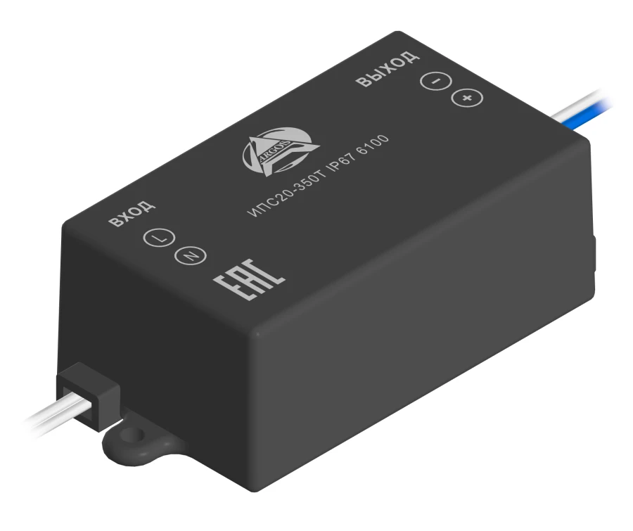 مزود الطاقة LED أرجوس IPS20-350T IP67