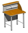 Single Reader Table 860x730x1200 mm