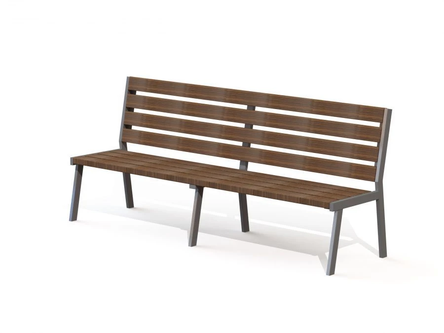 Business Mini Bench with Backrest, MF 1.40