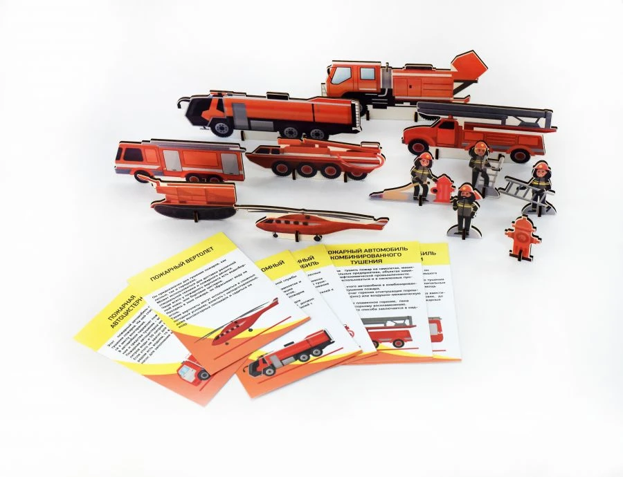 مجموعة بناء محطة الإطفاء الخشبية