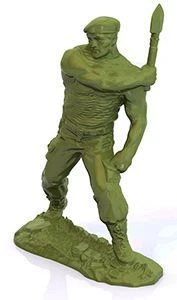 لعبة جندي مظلي روسي (قطعة واحدة: مظلي مع مجرفة أو رماة بمسدس)