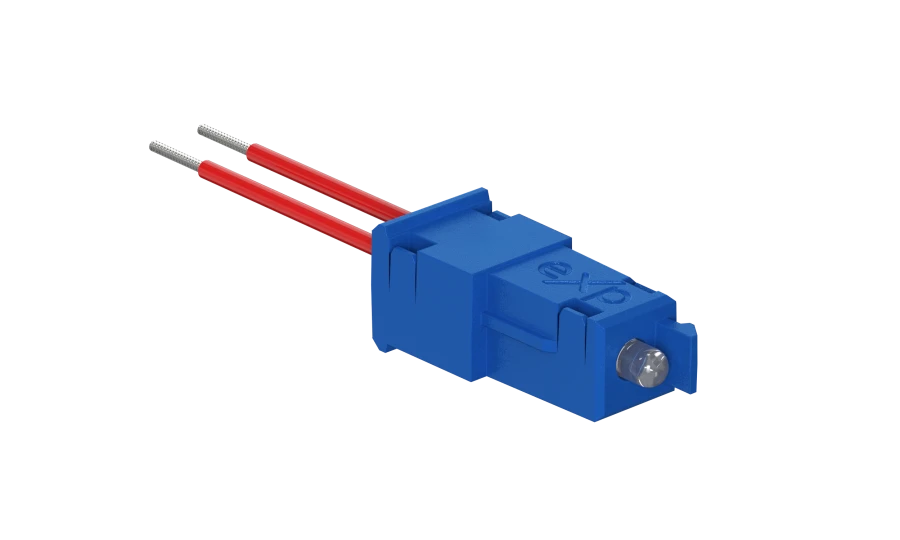 مؤشر LED مع أسلاك، 230 فولت ~، أزرق، نموذج 72182.5