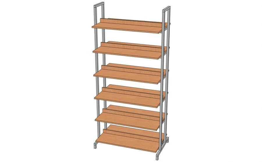 رف مكتبة مزدوج الجوانب، نموذج SB-2