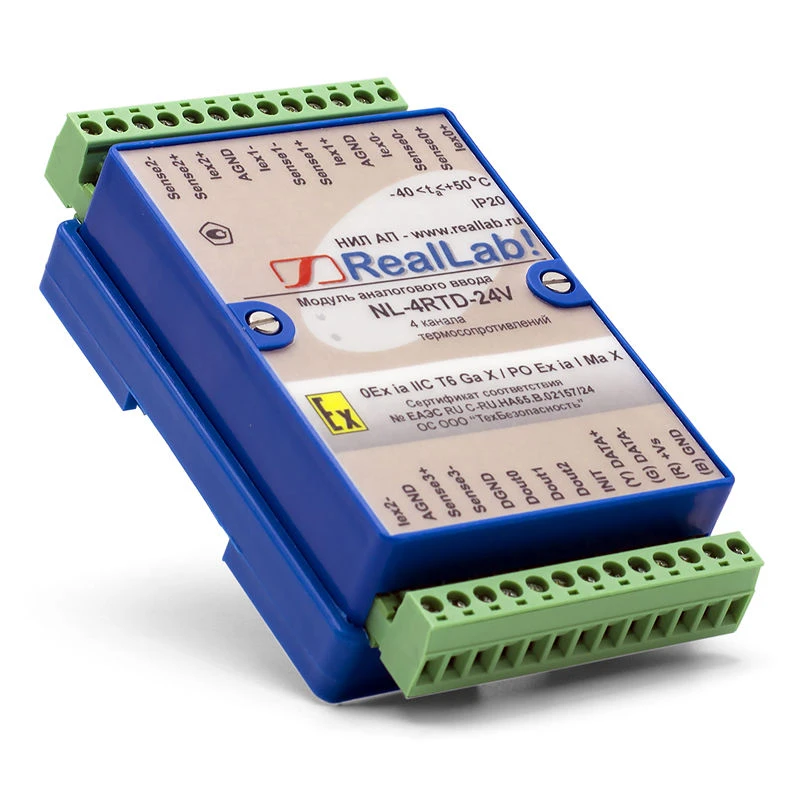 وحدة إدخال إشارة RTD آمنة NL-4RTD-24V