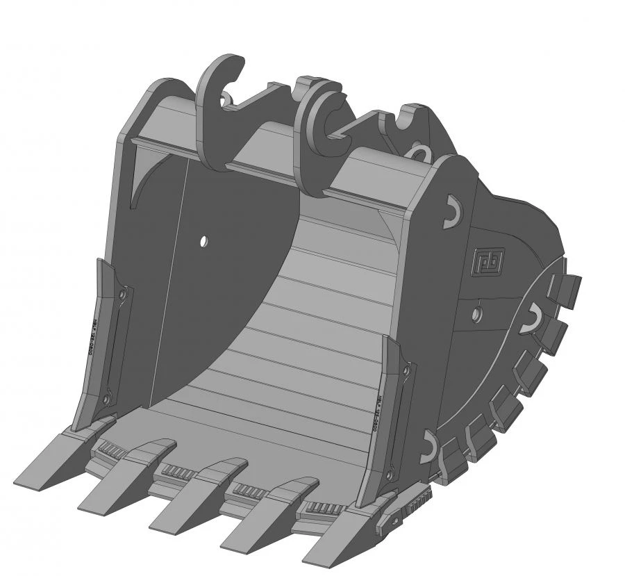 Rock Bucket 5m³ RD-83.23D-J60(5) for Excavators