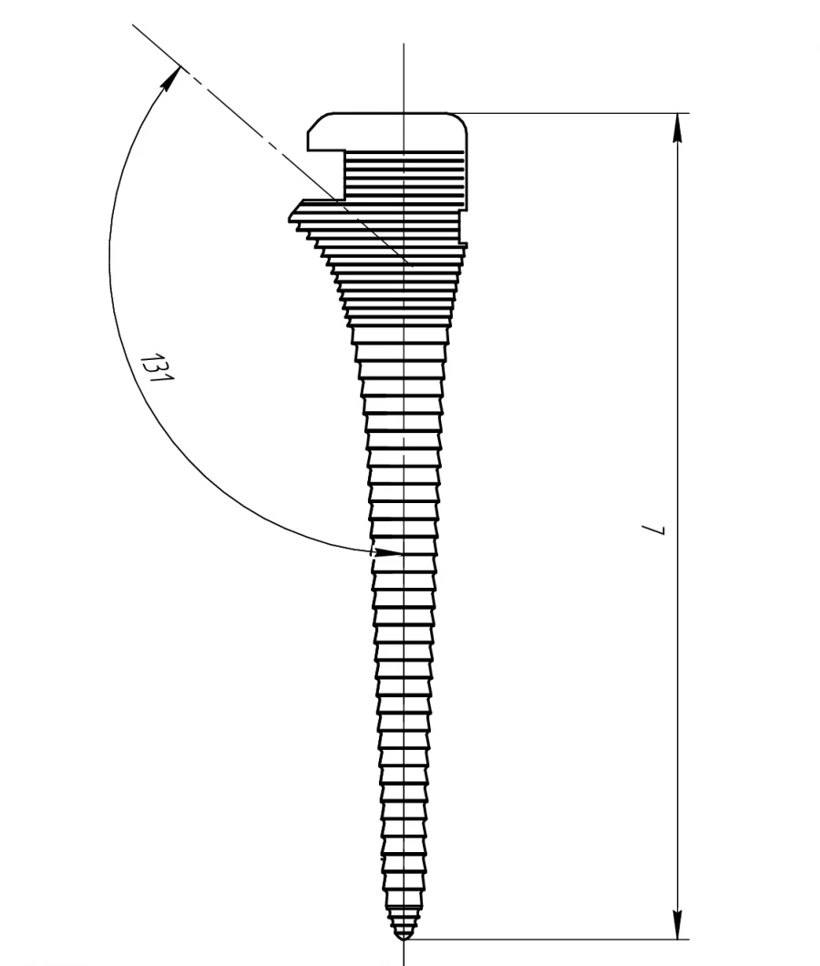 Total Hip Joint Prosthesis Component Installation Rasps - 9/178 mm, Art. 105.001.178