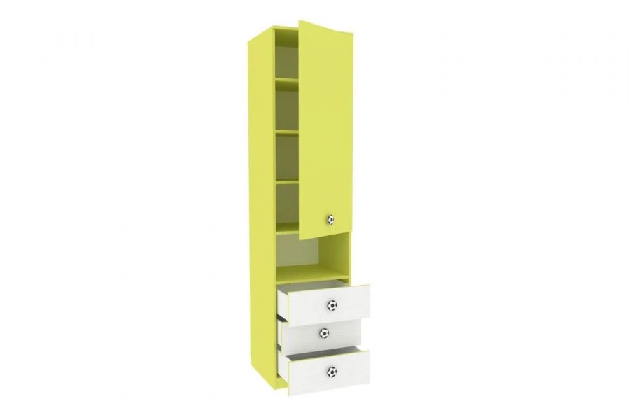 واجهة رف مع أدراج (أبيض/ليموني) موديل LD.518060.000