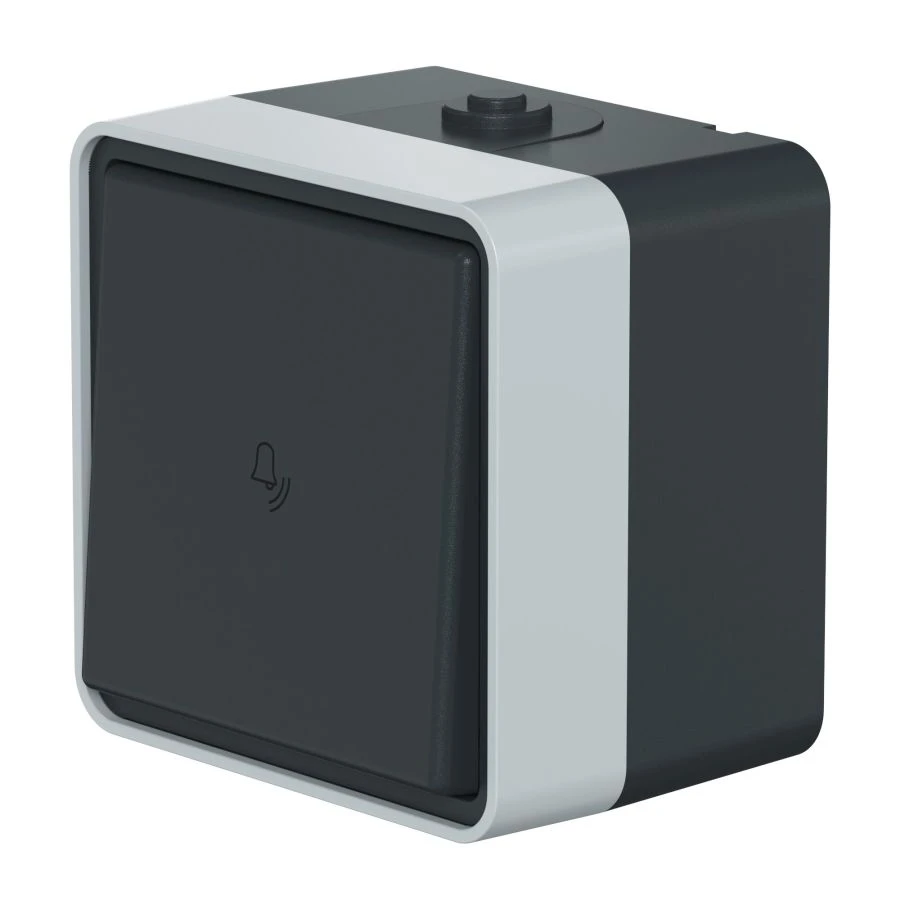 CADUCEUS ALING Protecta Single Switch for Open Wiring 10A, 250V, IP55, Anthracite Gray, Art. 22506.A1