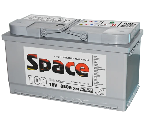 بطارية بدء تشغيل الرصاص لمحركات الاحتراق الداخلي 12 فولت 6ST-90VLA L5 Space