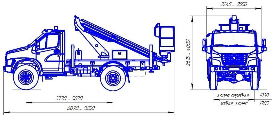 مركبات النقل المزودة بمنصات رفع R180T، VА180T فيلمش-أس
