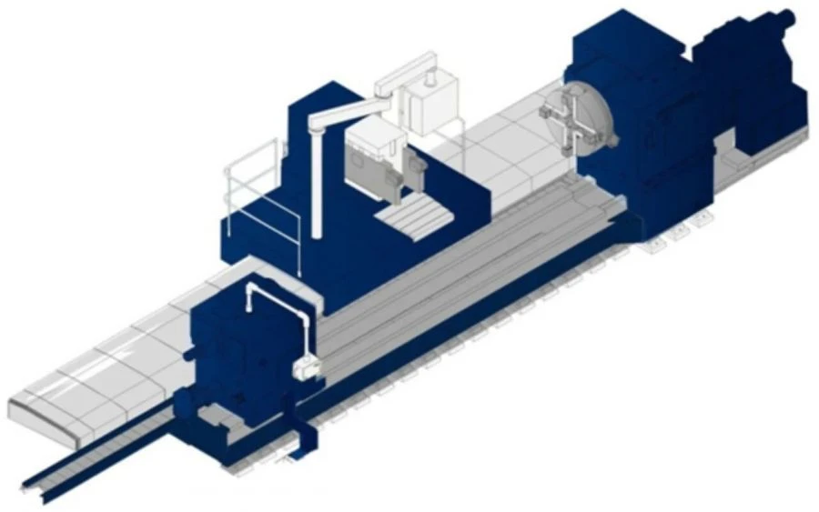 ماكينة الخراطة CNC نموذج CA1800C240F4 للمعالجة الدقيقة