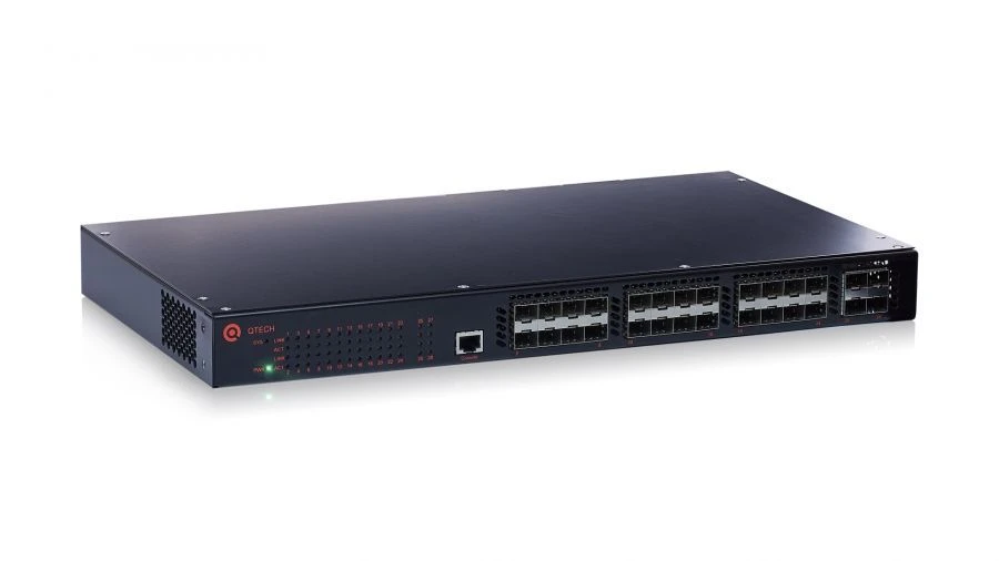 مفتاح متراص مُدار من المستوى 3 QSW-3310-28F-AC-DC