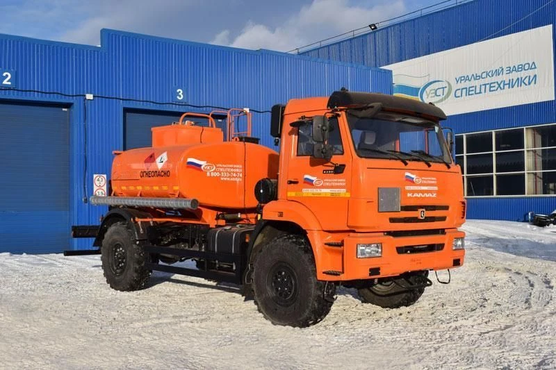 Light Oil Transport Tanker UZST 6619A-34 on KAMAZ 43502-D5