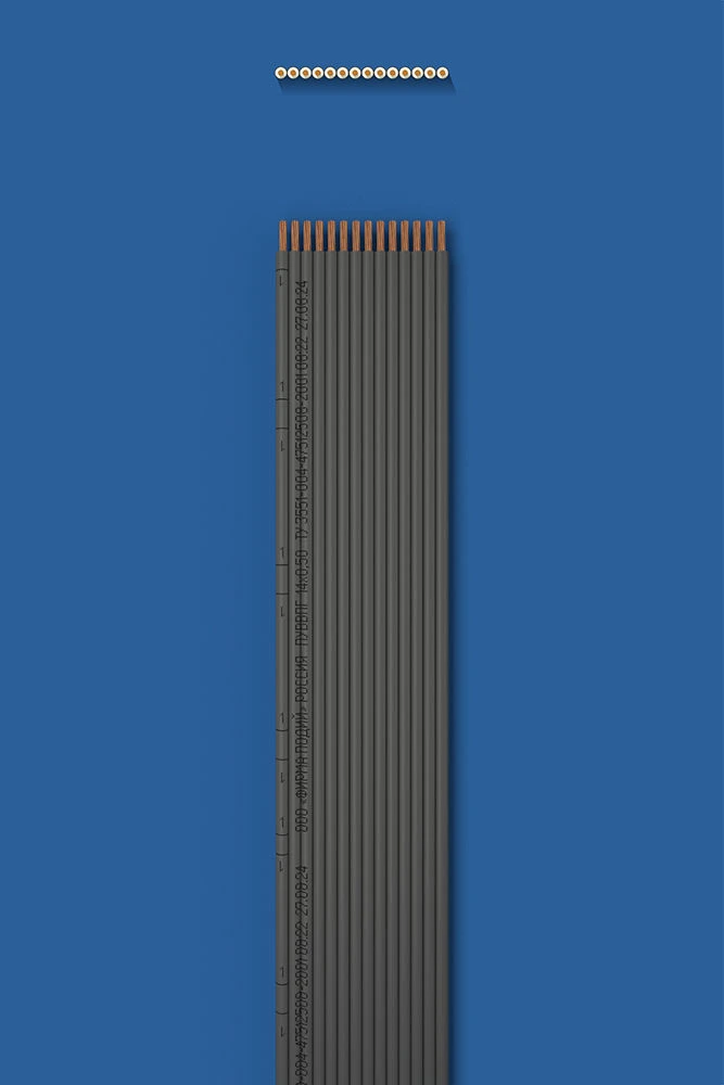 سلك تركيب مسطح بعزل مزدوج PUVVPG 14x0.50