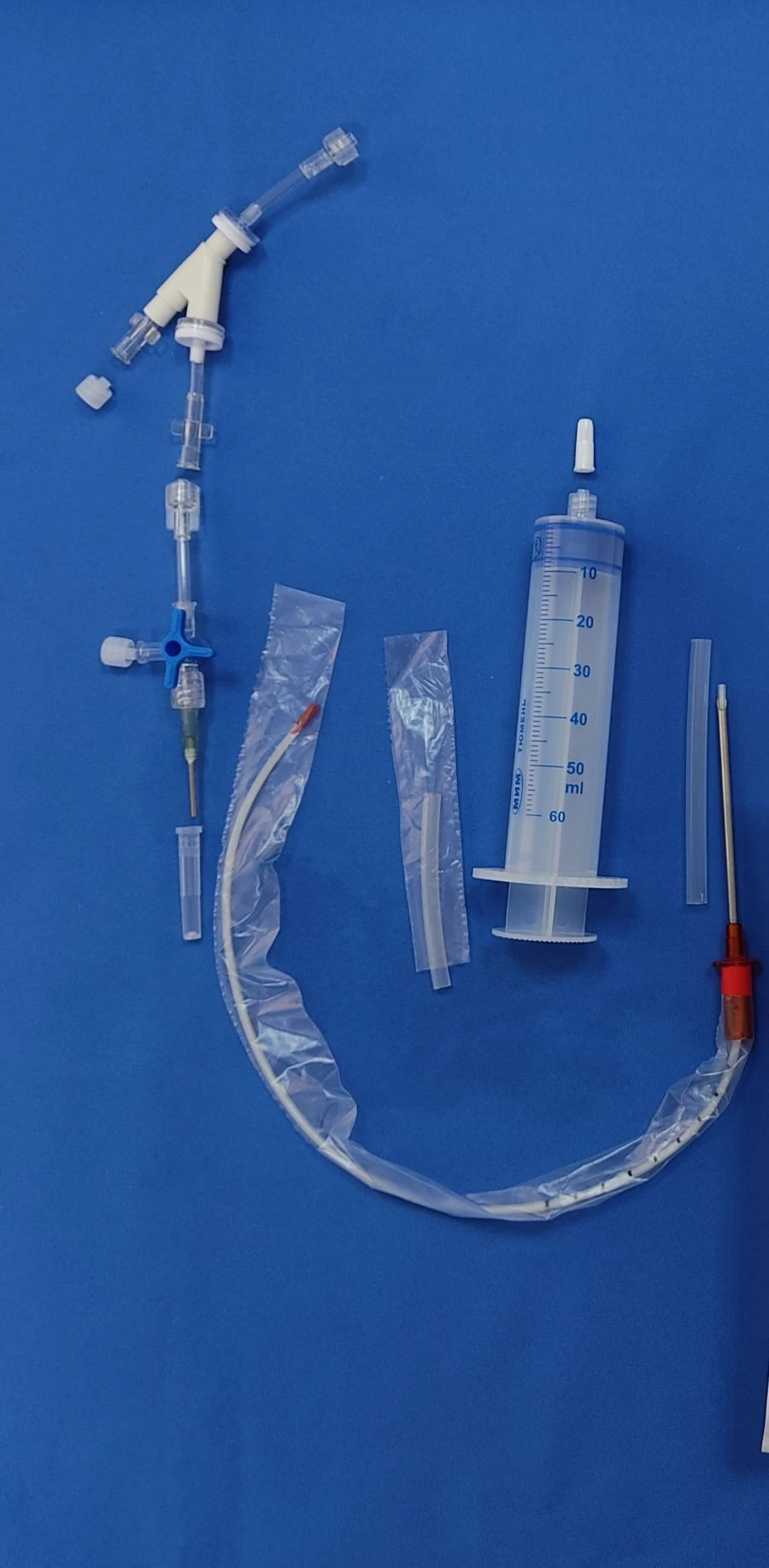 Pleural and Peritoneal Drainage Device with Catheter "PLEVROKAT" Disposable, Sterile