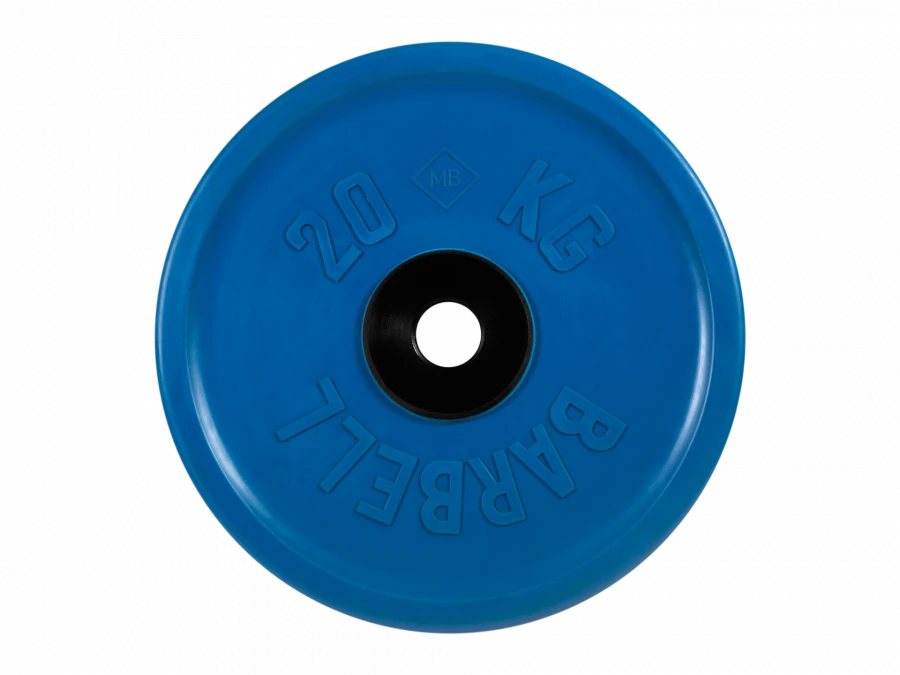 Rubber-Coated Disc "Euro-Classic" Blue, 51 mm, 20 kg - MB-PltCE-20
