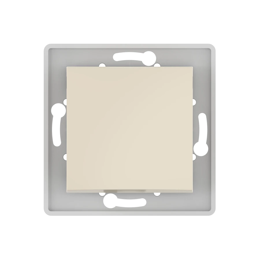 Caduceus Aling Prestige Two-Pole Hidden Installation Switch 10A, 250V, Beige, Article 60052.9