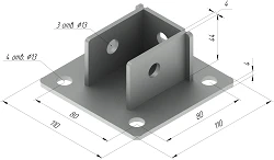 قاعدة SM-F5 بأبعاد 110x110x44 مم
