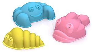 Set of 3 Colorful Sea Creature Molds - SHKODA