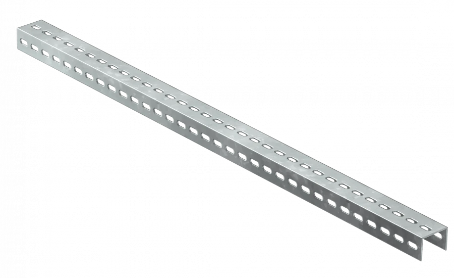 ملف تعريف على شكل حرف U مثقوب CLM50D-PPP-240-15 لإدارة الكابلات