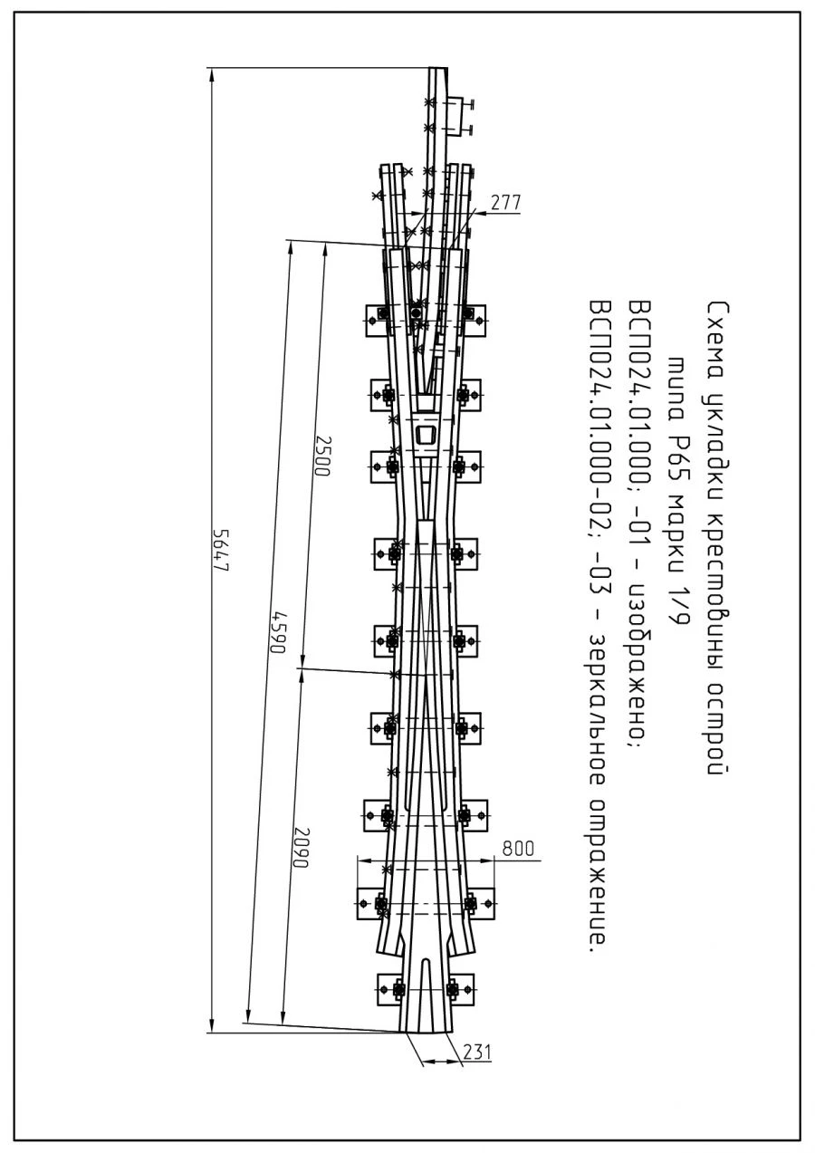 كروسبيسا نوع R65 النموذج 1/9 (تصميم VSP024.01.000/-01؛ -02؛ -03)