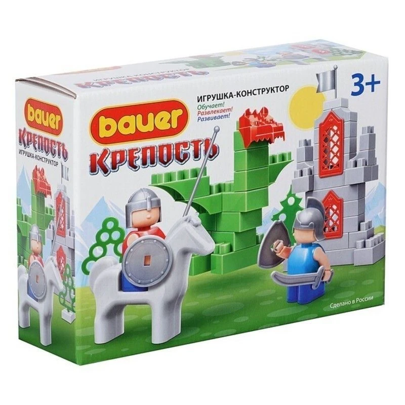 لعبة تعليمية مجموعة بناء "الفارس والتنين" - سلسلة باوير، 64 قطعة، رقم 461