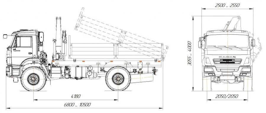 Heavy-Duty Diesel Dump Truck, Model 57590N, Over 5 Tons Capacity