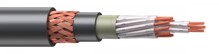 كابلات منخفضة الجهد مع عزل PVC KMPVEVng(A)-LS