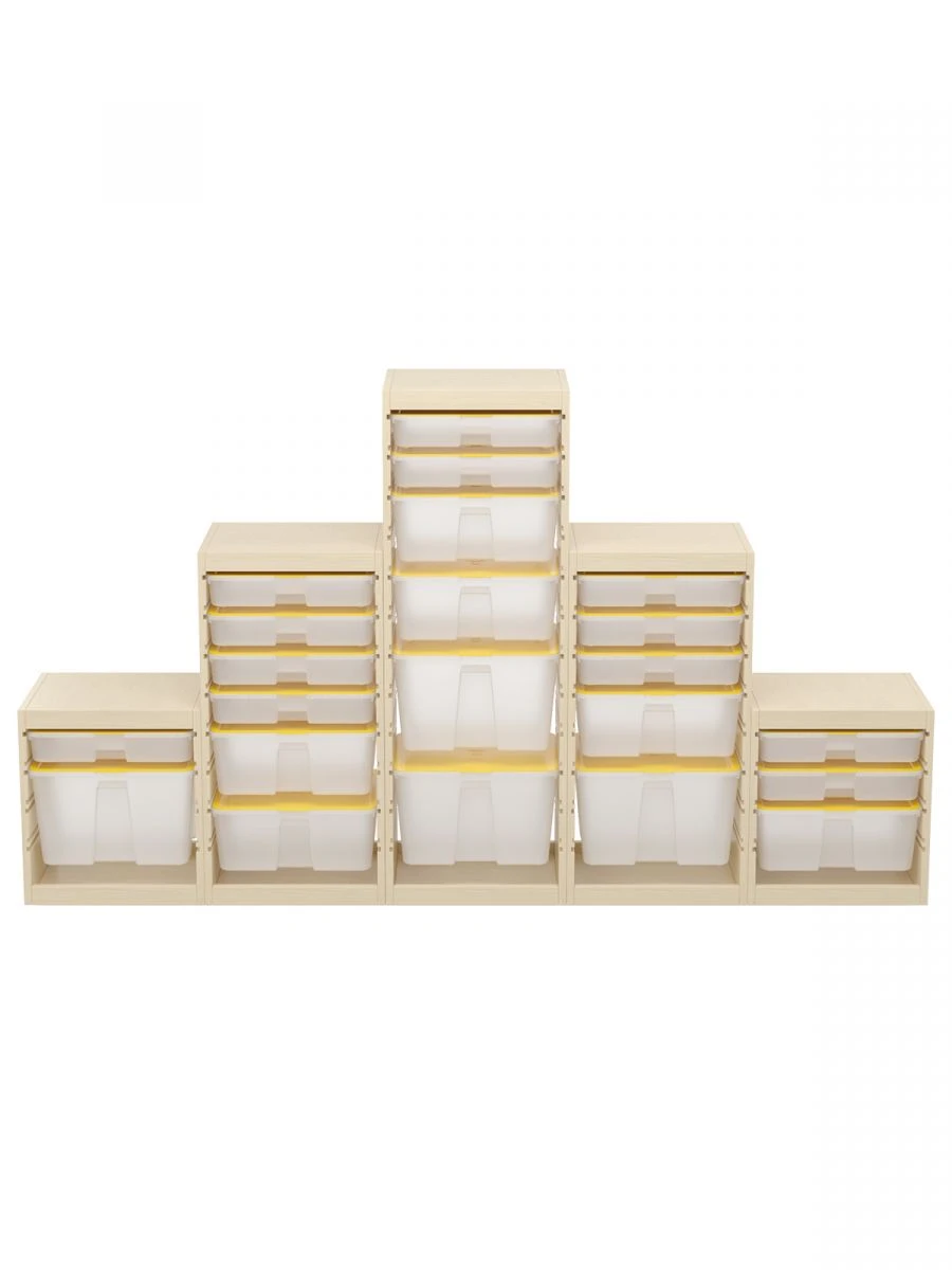 Universal Game Storage System with 5 Shelves and Containers