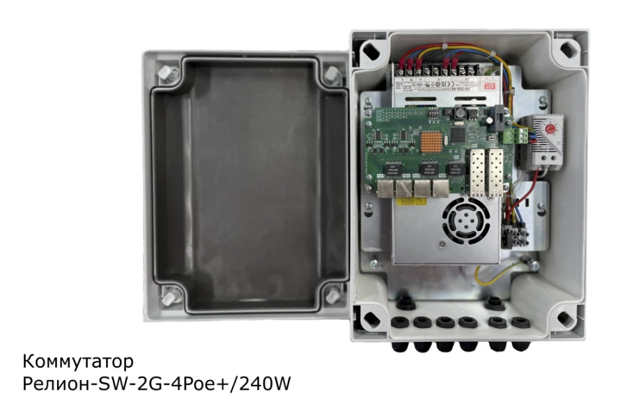 مفتاح مُدار صناعي ريلون SW-2G-4Poe+/240W