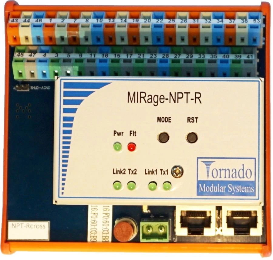 جهاز إدخال إشارة مجسات المقاومة للحرارة، 8 قنوات، عزل غلفاني (MIRage-NPT)